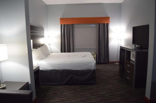 En eller flere senger på et rom på Best Western Elkhart Inn & Suites