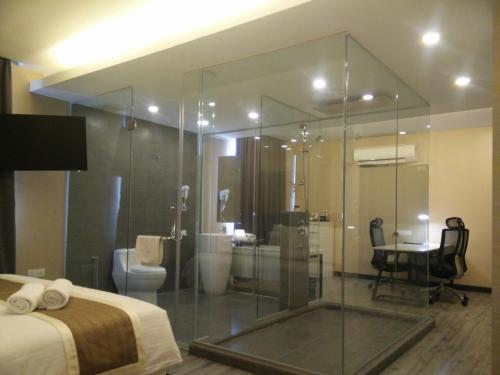 Ένα μπάνιο στο The Leverage Business hotel (Skudai)