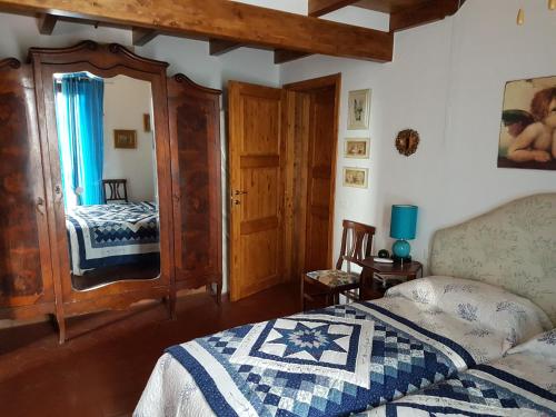 Ліжко або ліжка в номері Agriturismo Collelungo di Maremma