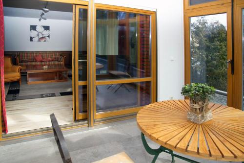 Χώρος καθιστικού στο Ferienhaus Bauerngarten