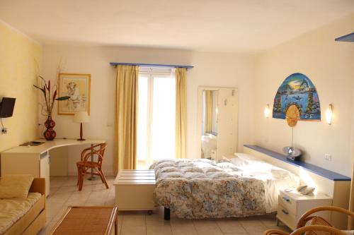 Ένα ή περισσότερα κρεβάτια σε δωμάτιο στο Hotel del Sole