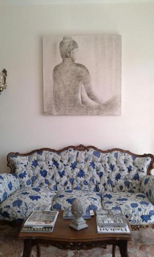 Χώρος καθιστικού στο Villa Finella