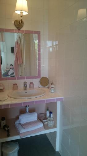 Koupelna v ubytování Château Bily B&B Hôtel