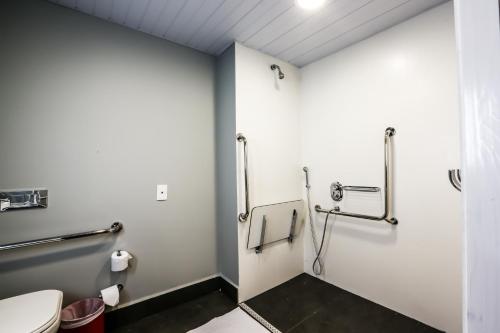 a bathroom with a toilet and a sink at ibis Sinop in Sinop