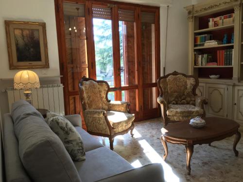 Кът за сядане в La Casa di Nila