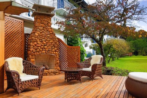 Κήπος έξω από το Hotel Gramado Palace
