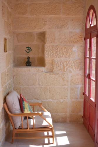 Χώρος καθιστικού στο Shanti Ghar Gozo