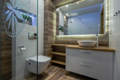 Kúpeľňa v ubytovaní Apartament Tatrzanski Raj
