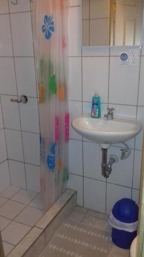 Un baño de Roatan Backpackers' Hostel