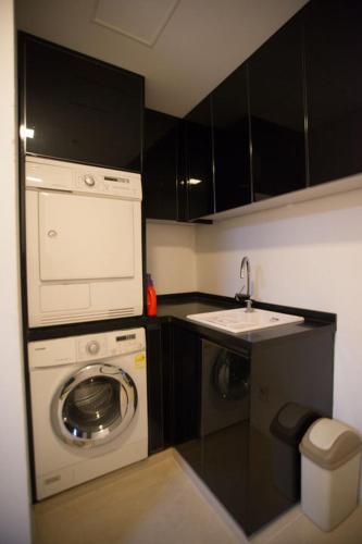 Dapur atau dapur kecil di Haeundae Bada Condo