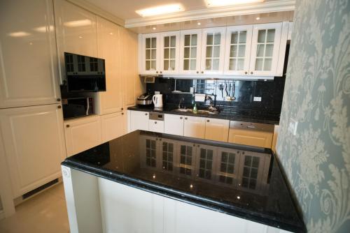 Dapur atau dapur kecil di Haeundae Bada Condo