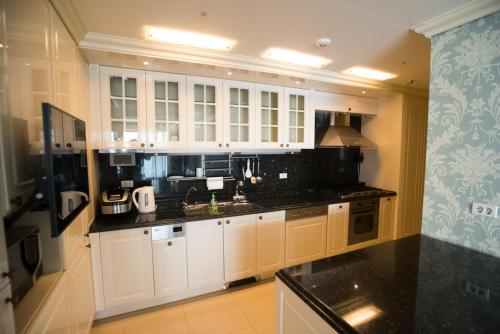Dapur atau dapur kecil di Haeundae Bada Condo