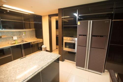 Dapur atau dapur kecil di Haeundae Bada Condo
