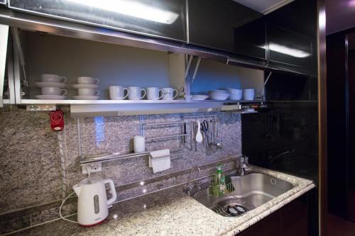 Dapur atau dapur kecil di Haeundae Bada Condo