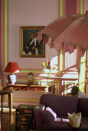 Χώρος καθιστικού στο Demeure de Digoine "Chambre d'Hotes"