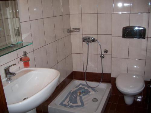 Ένα μπάνιο στο Hotel Filoxenia