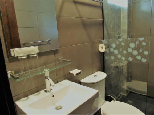 A bathroom at Phaidon Beach Resort
