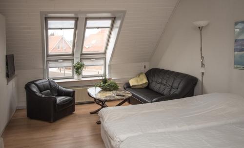 Posezení v ubytování Agerbæk Hotel