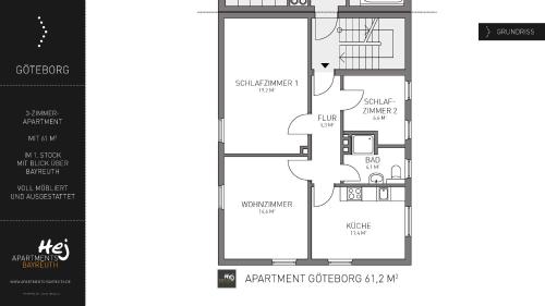 Κάτοψη του HEJ Apartments Bayreuth