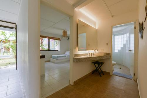 Phòng tắm tại Casa Korora