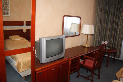 TV a/nebo společenská místnost v ubytování Hotel Alfacentrum