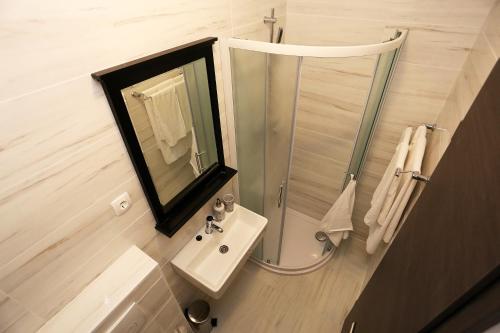 Koupelna v ubytování Prestige design rooms