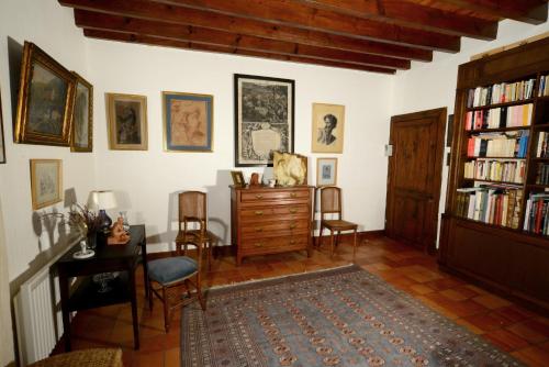 Knihovna v bed and breakfast