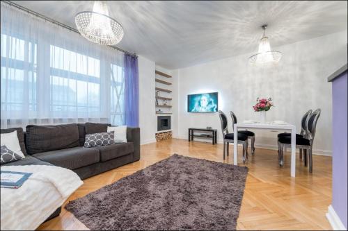 Кът за сядане в P&O Apartments Metro Nowy Swiat