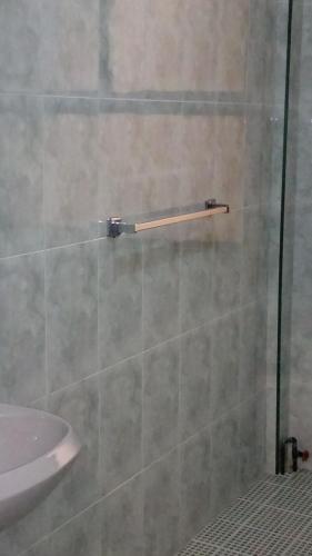 Koupelna v ubytování Hotel Patria