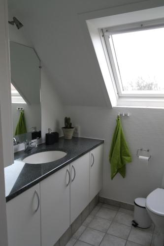 Et badeværelse på Mølvangvej 2 Jelling Apartment
