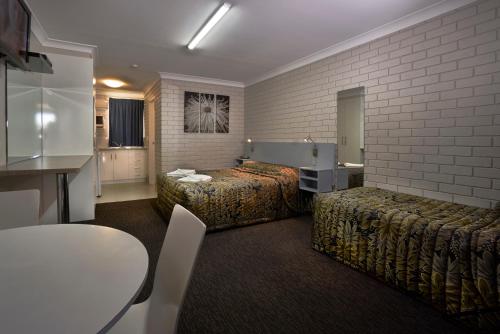 Krevet ili kreveti u jedinici u okviru objekta Jefferys Motel
