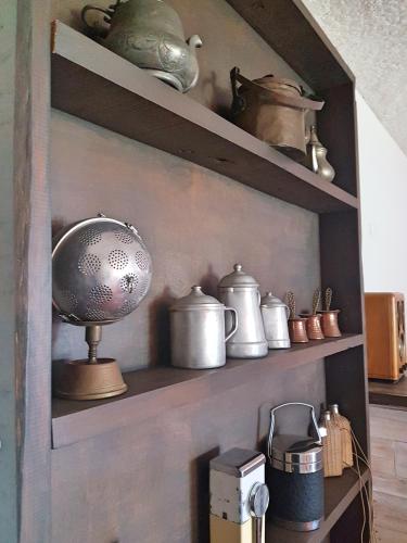 Kuchyň nebo kuchyňský kout v ubytování Casa do Alto