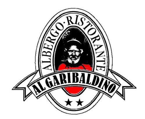 ein Logo für ein Restaurant in Carabildibility in der Unterkunft Al Garibaldino in Posina