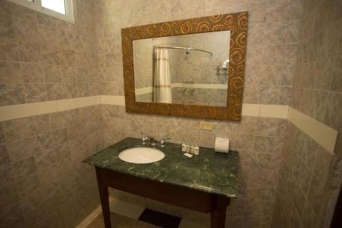Salle de bains dans l'établissement Auberge Villa Cana