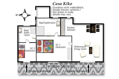 Casa Kiko Finca Montimarの見取り図または間取り図