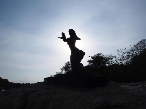 a statue of a woman holding a baby at Runa Runa The Best Samed Island in Ko Samed