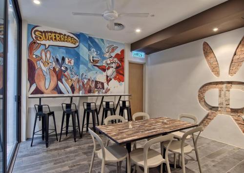 Restaurace v ubytování Timez Hotel Melaka