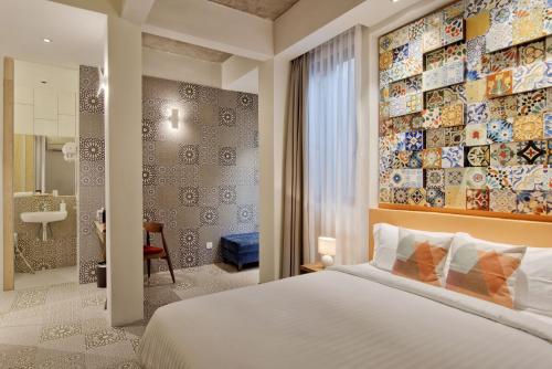 Koupelna v ubytování Timez Hotel Melaka
