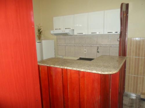 A kitchen or kitchenette at Hotel Palmas Tocantins