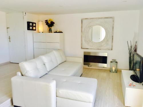 Χώρος καθιστικού στο Panoramic Apartments Sitges