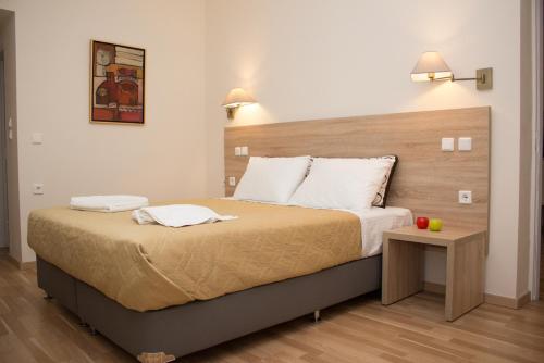 Ένα ή περισσότερα κρεβάτια σε δωμάτιο στο Marzi Beach and Bungalows