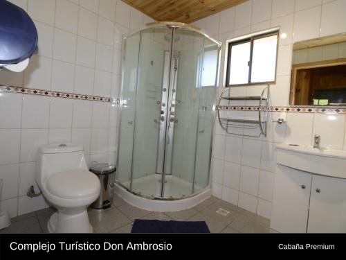Bathroom sa Cabanas Turismo Don Ambrosio