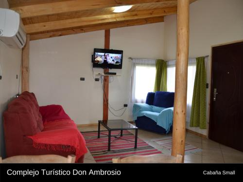 Χώρος καθιστικού στο Cabanas Turismo Don Ambrosio