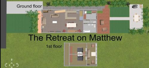 The floor plan of The Retreat on Matthew