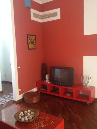 Et tv og/eller underholdning på Controvento apartment