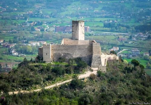 an old castle on top of a hill at SuiteIRIS B&B in Cassino
