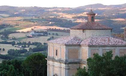 a building with a tower on top of it at Villa Luisa in Todi