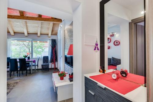 Kuchyň nebo kuchyňský kout v ubytování Apartment Nedo