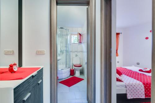 Postel nebo postele na pokoji v ubytování Apartment Nedo