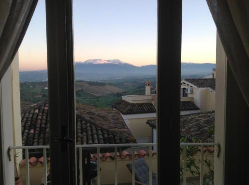 a view from the window of a house at BellaVista Bike Stop in Spoltore
